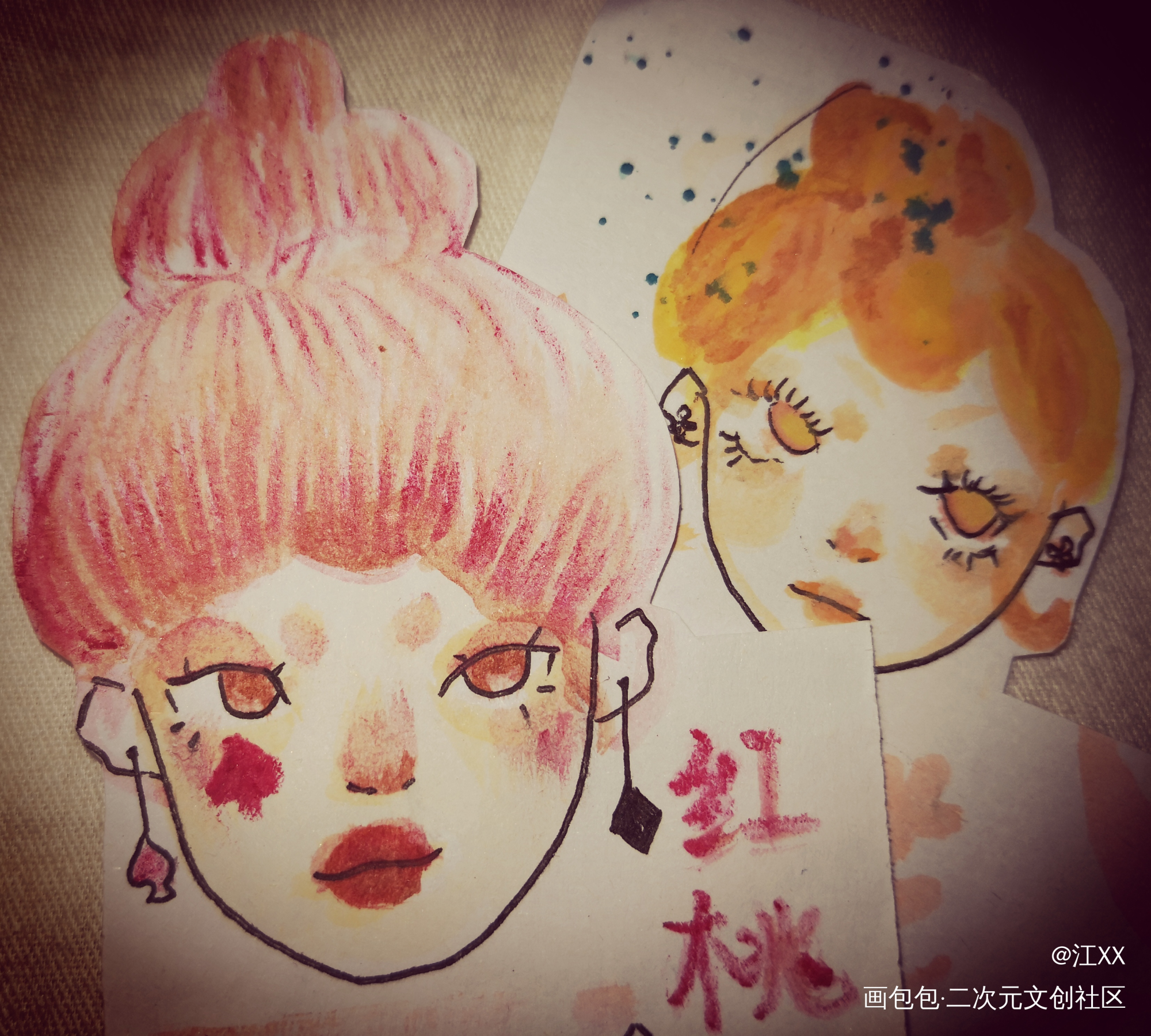 _摸鱼页绘画作品