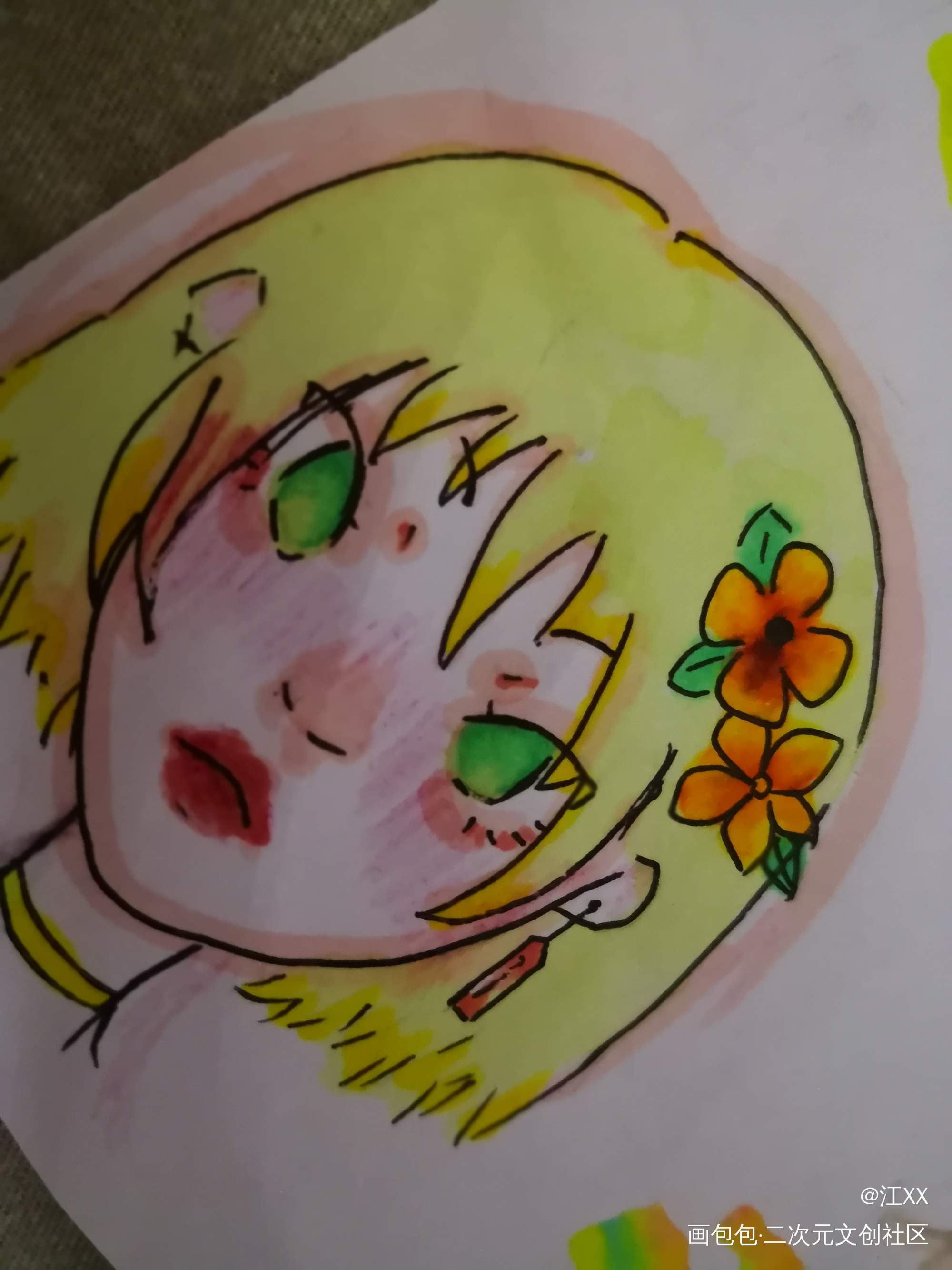 _摸鱼页绘画作品