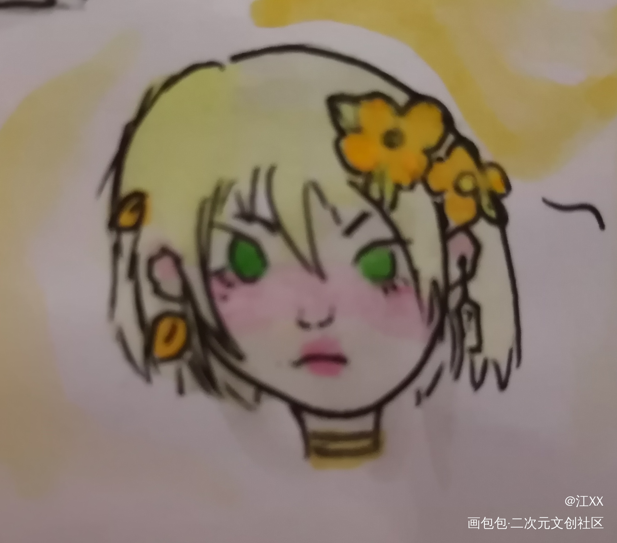 _摸鱼页绘画作品