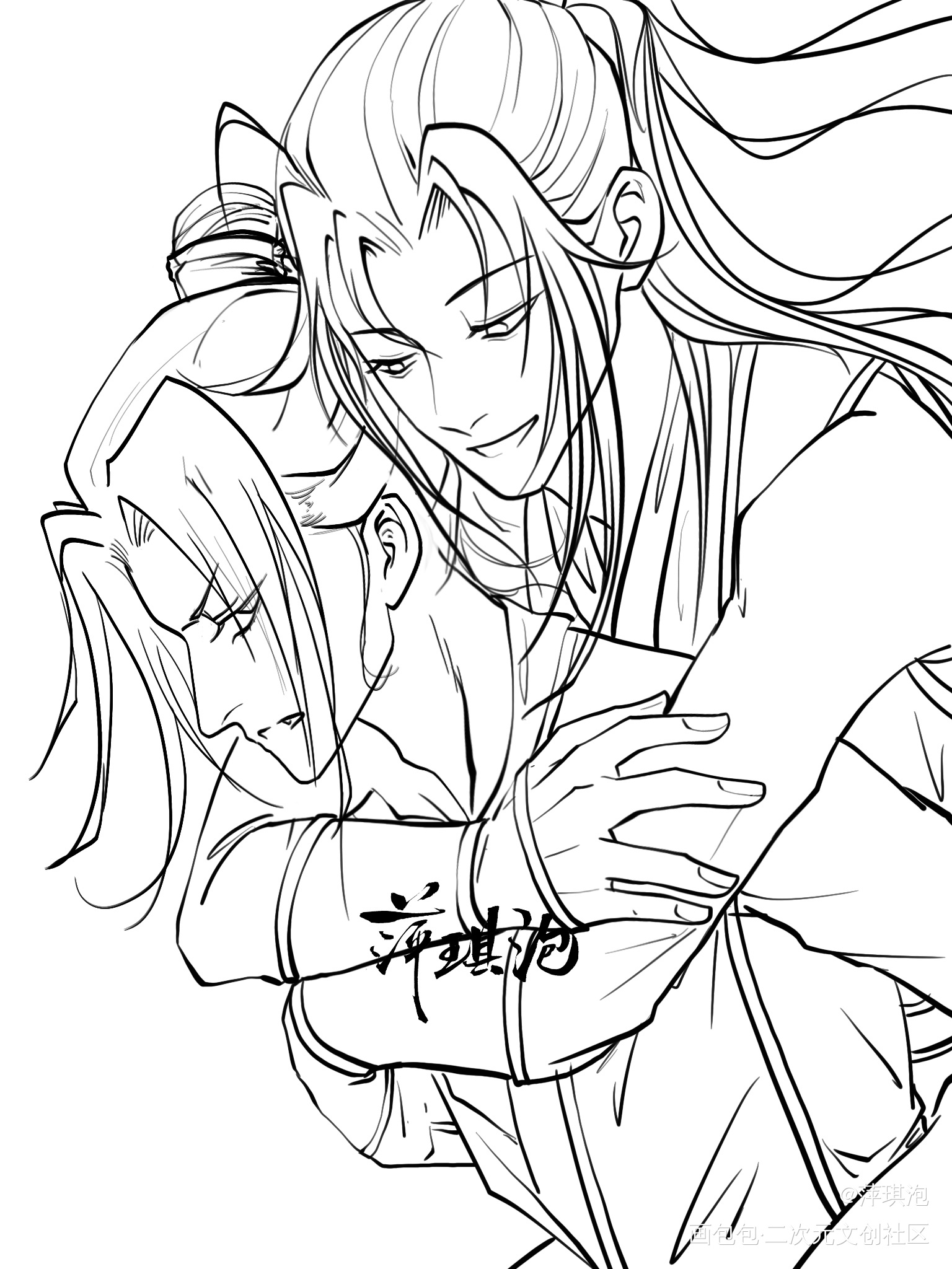云梦双杰_魔道祖师云梦双杰江澄魏无羡同人绘画作品