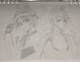 考完试后的速摸_绘画作品