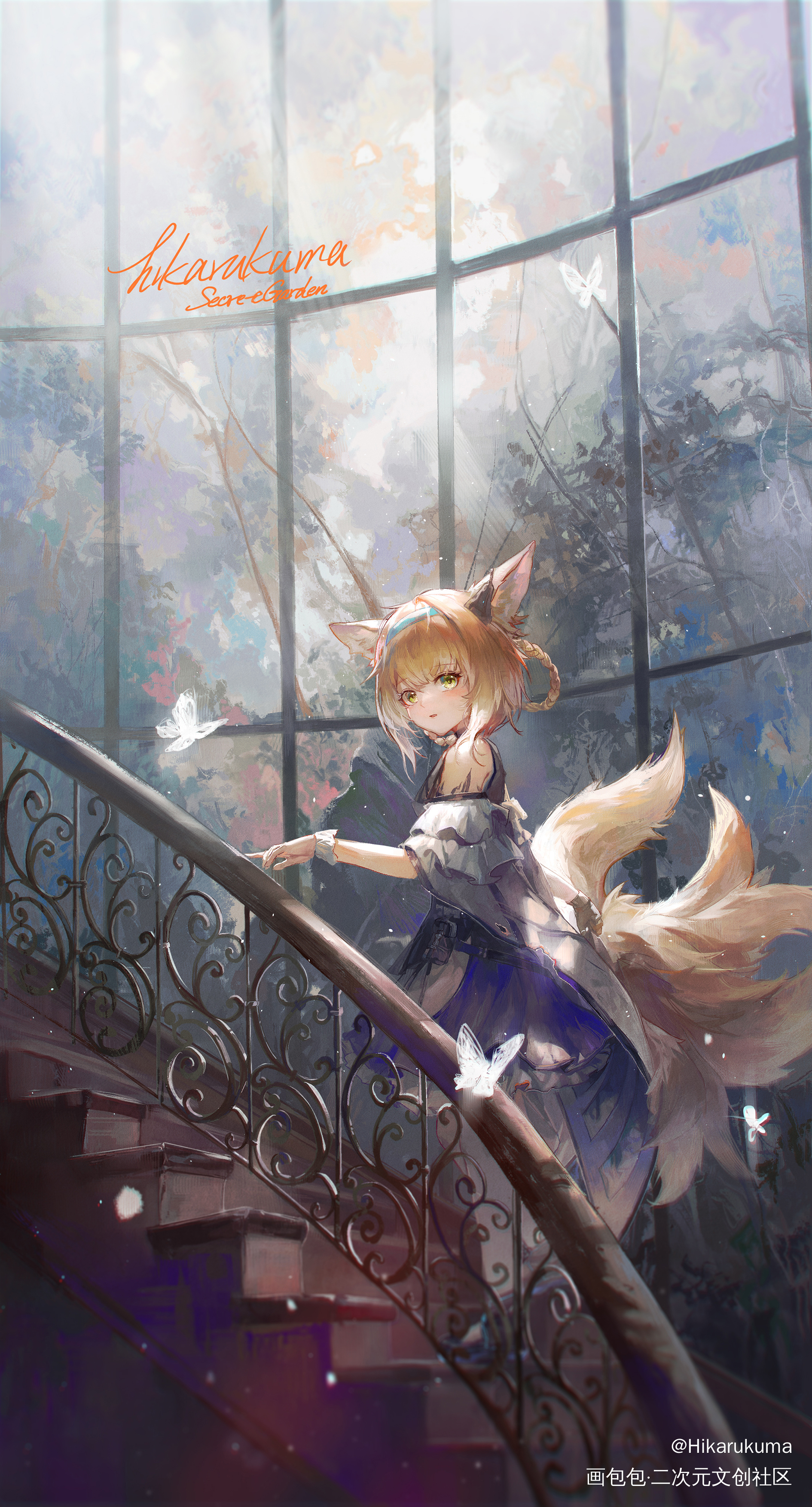 Casual Time._明日方舟铃兰艾雅法拉陈板绘涂arknights浊心斯卡蒂绘画作品