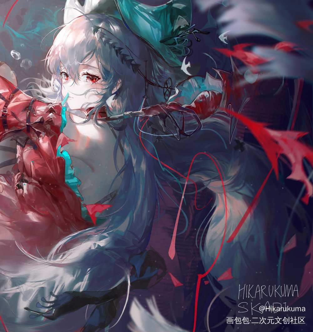 Casual Time._明日方舟铃兰艾雅法拉陈板绘涂arknights浊心斯卡蒂绘画作品