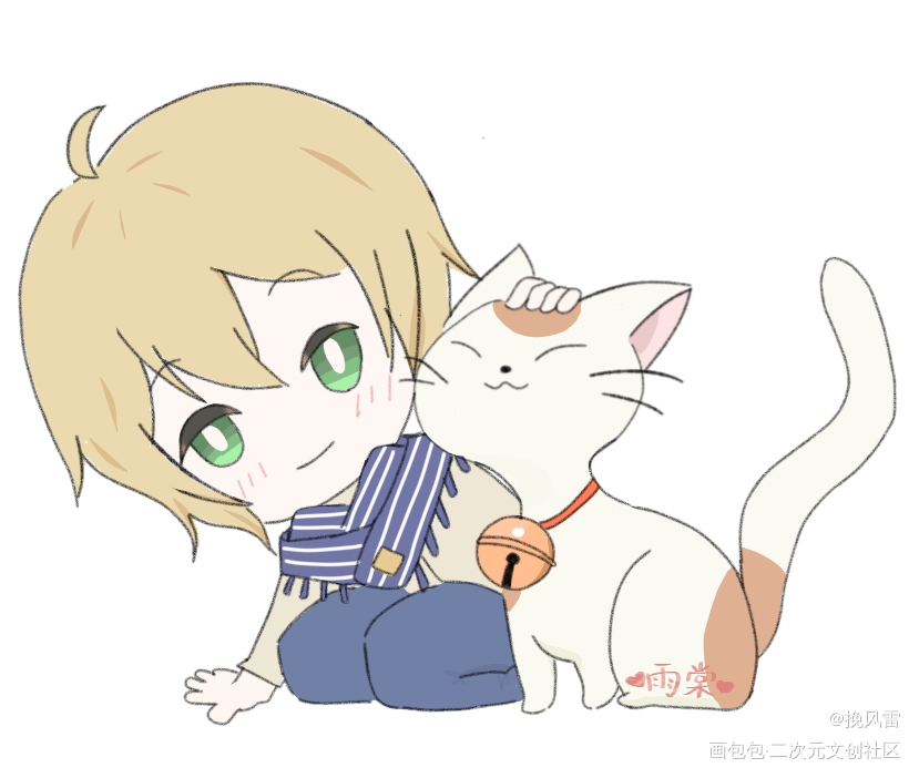 路辰和我的猫_时空中的绘旅人路辰绘画作品
