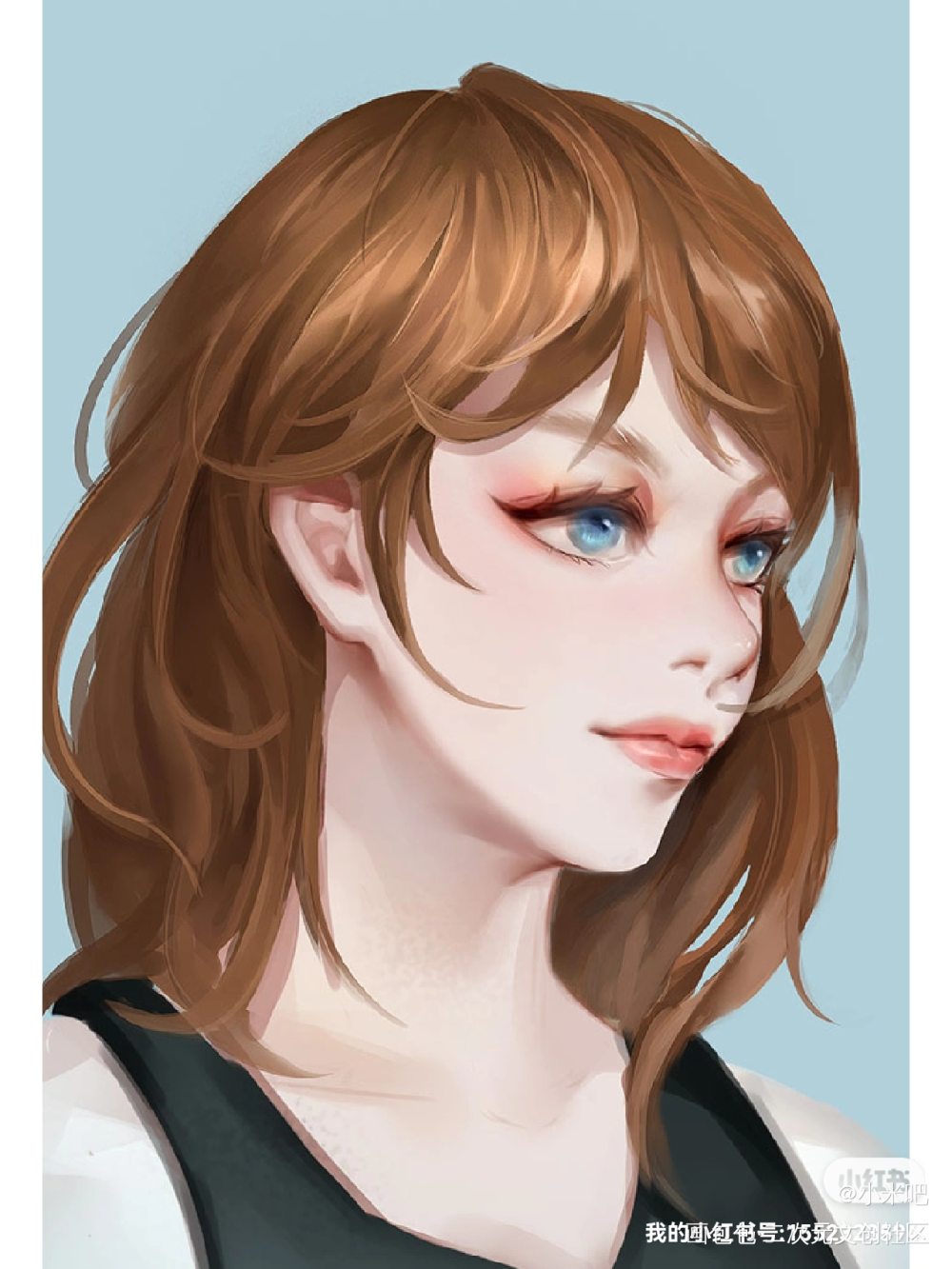 头像练习_板绘涂摸鱼页绘画作品