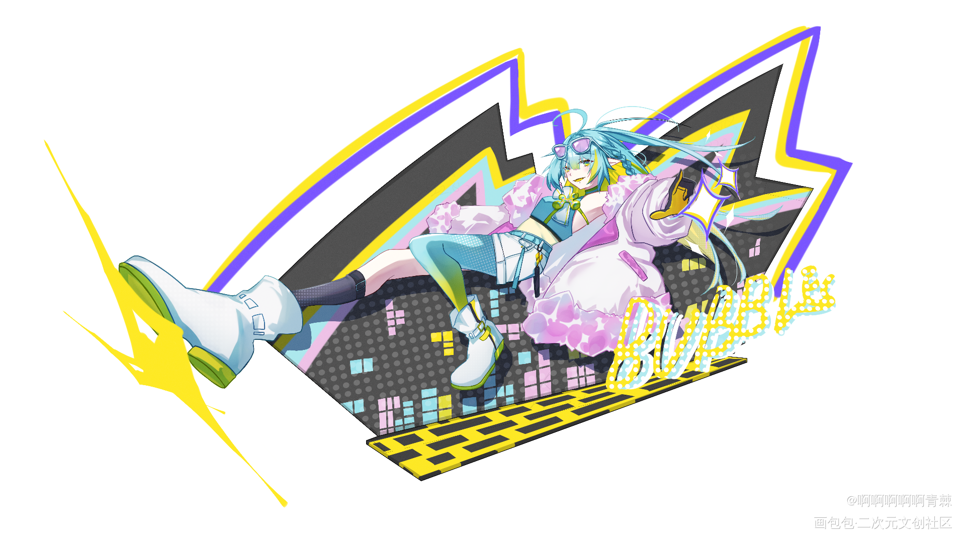 oc_个人设计插画创意原创角色插画二次元板绘绘画作品