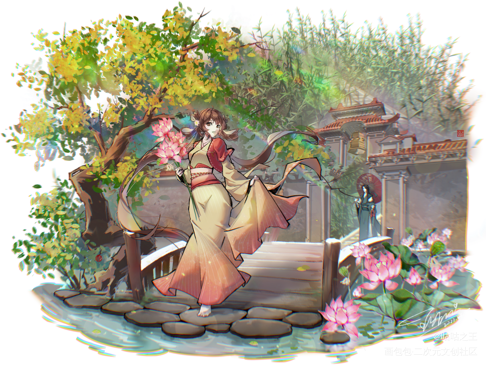摆_板绘涂插画绘画作品