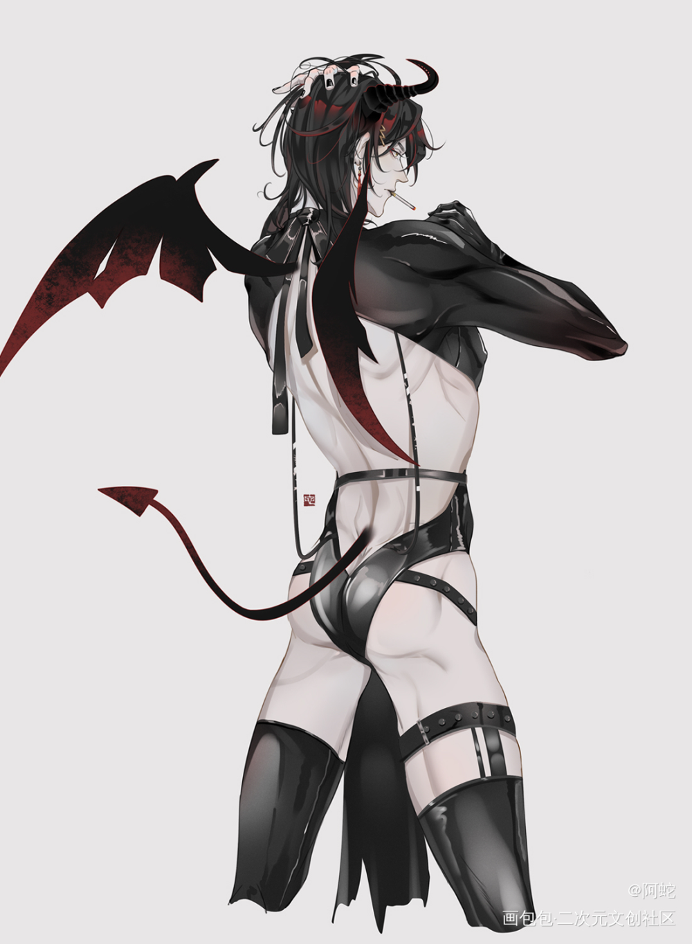 hot daddy🥵_插画同人voxakuma板绘绘画绘画作品