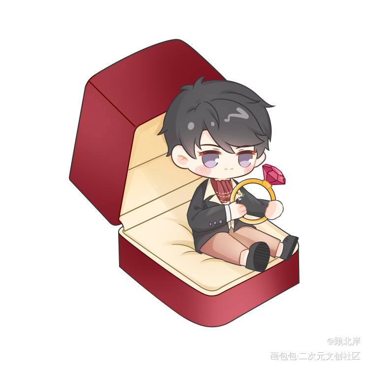 是对你求婚的小李~_恋与制作人李泽言约稿绘画作品