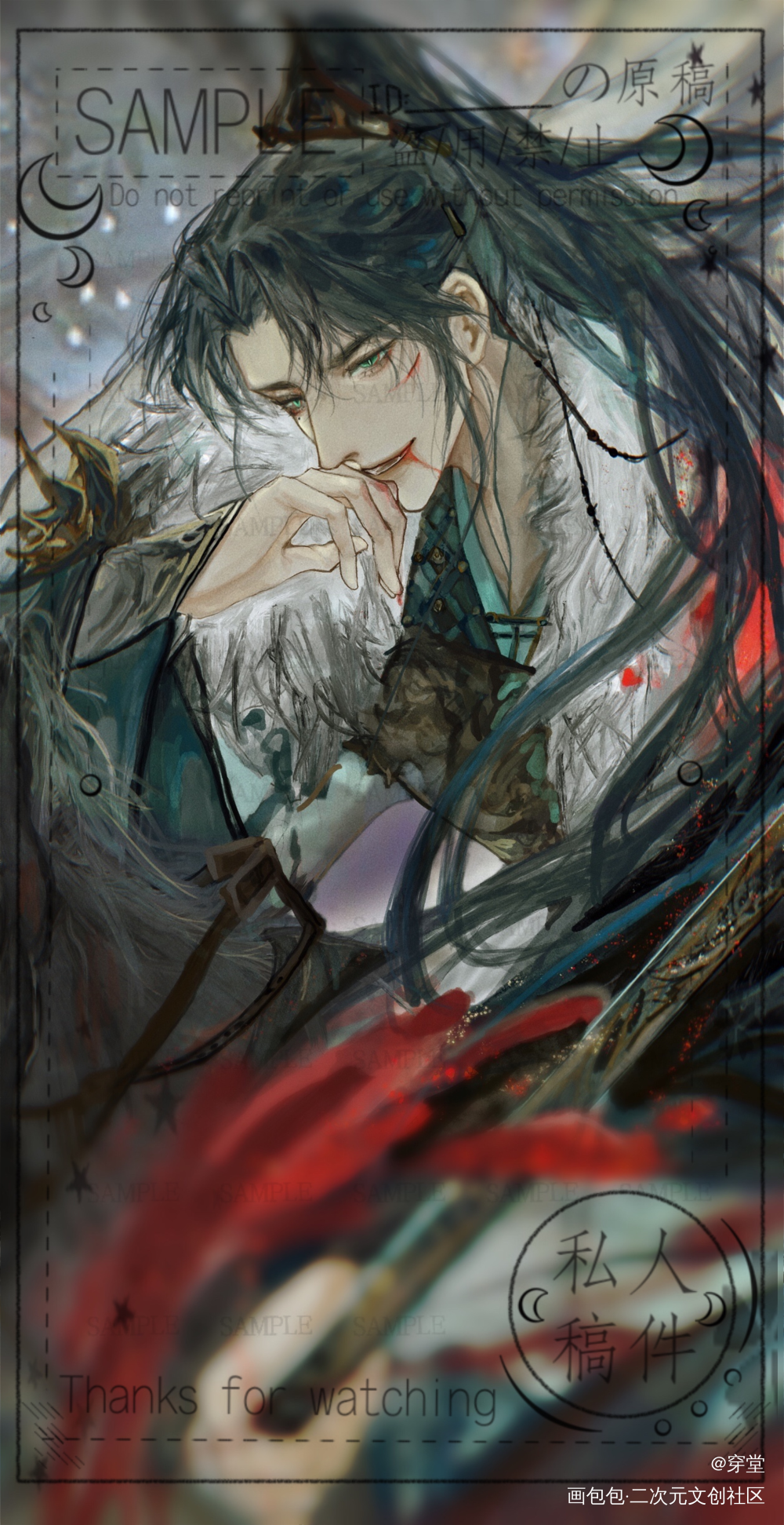 萧逸_光与夜之恋萧逸绘画作品