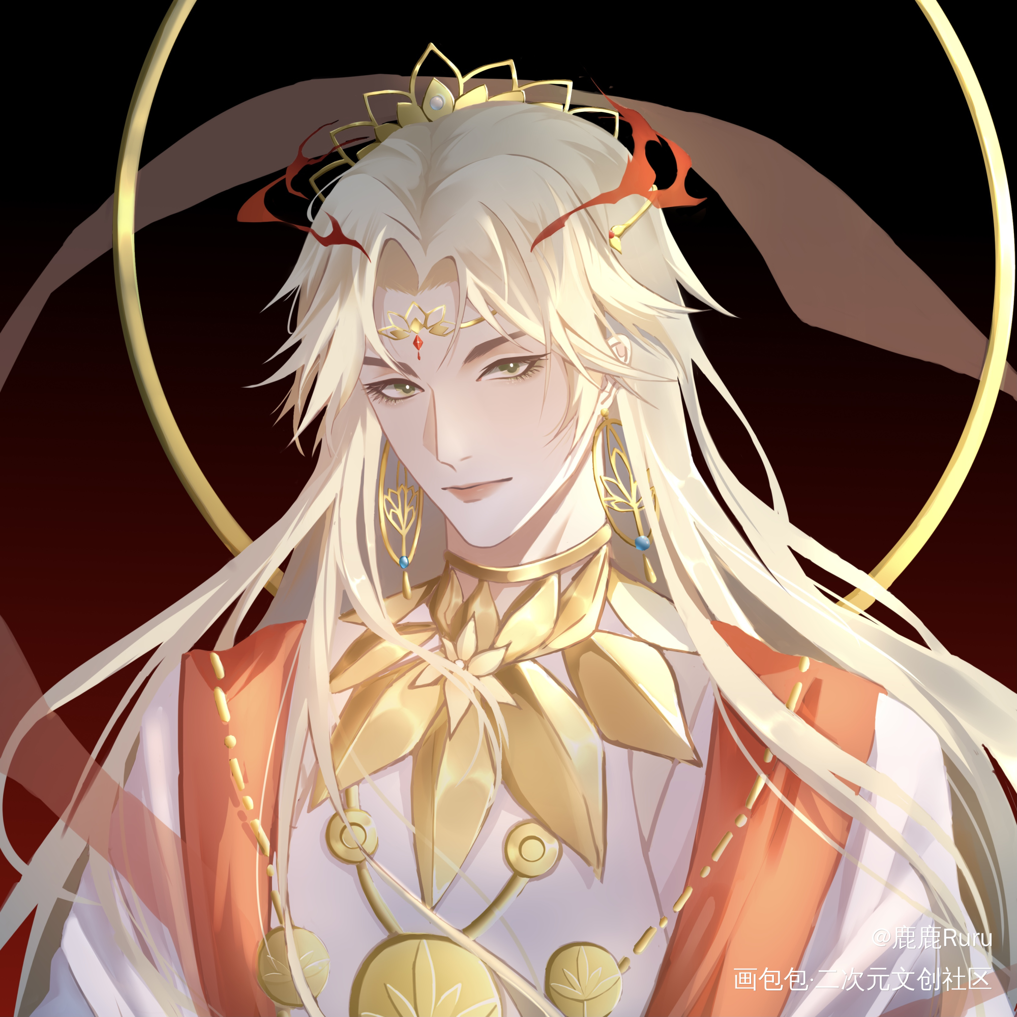 _阴阳师帝释天绘画作品