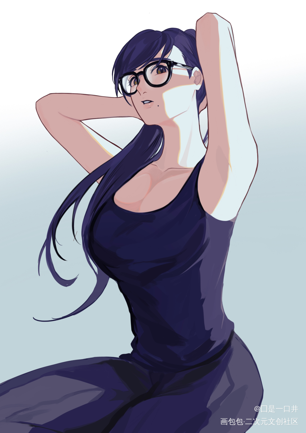 南云老师_南云日鹤夏日重现绘画绘画作品