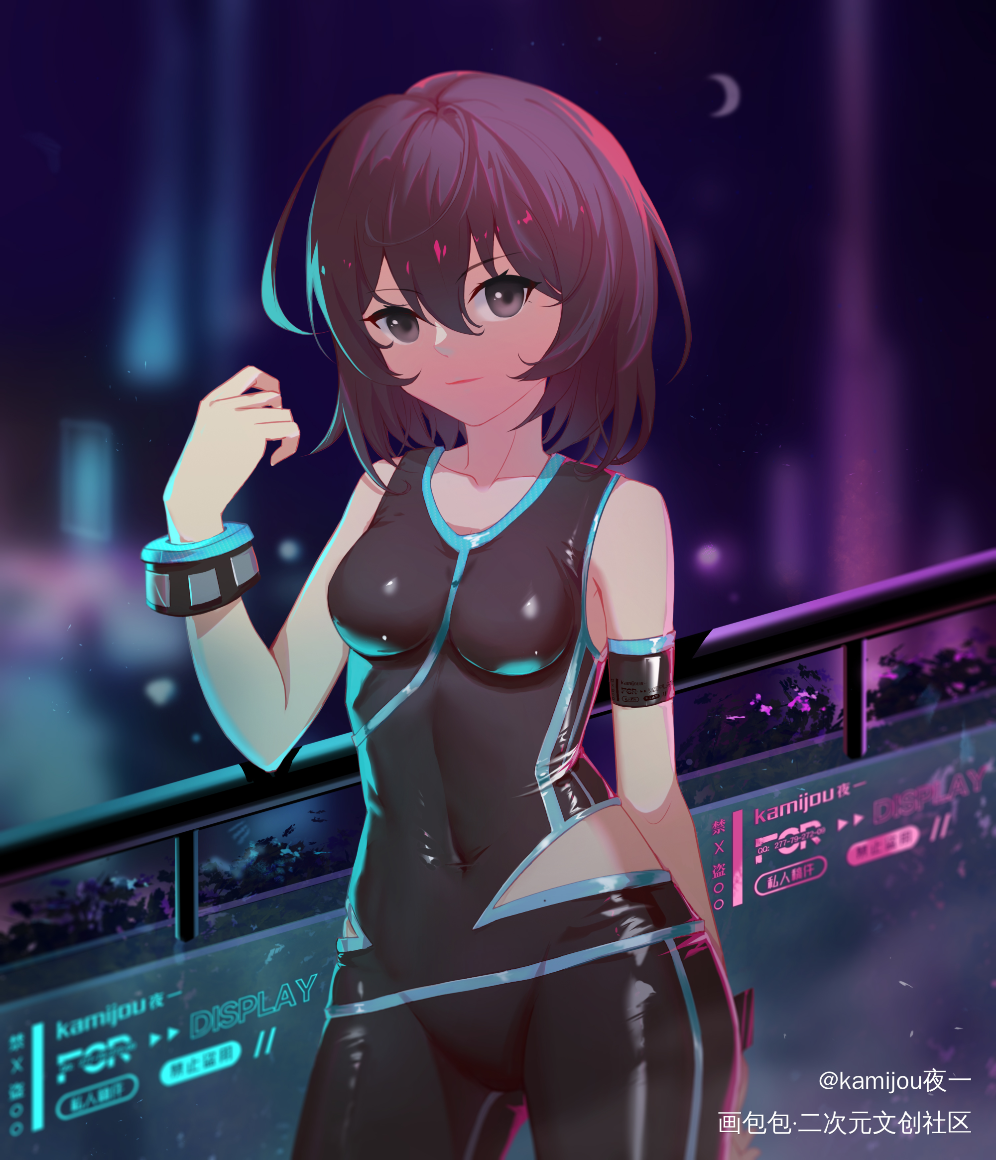 和别人的互绘_板绘涂平涂日系我要上首推板绘绘画绘画作品