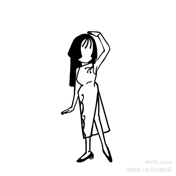 头像心情33_板绘涂黑白简笔头像心情原创绘画作品