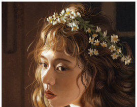 回眸_绘画作品