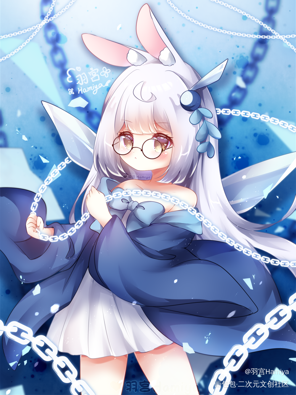 dont escape_虚拟主播日系插画同人选择感染者wixossVUP原创绘画作品