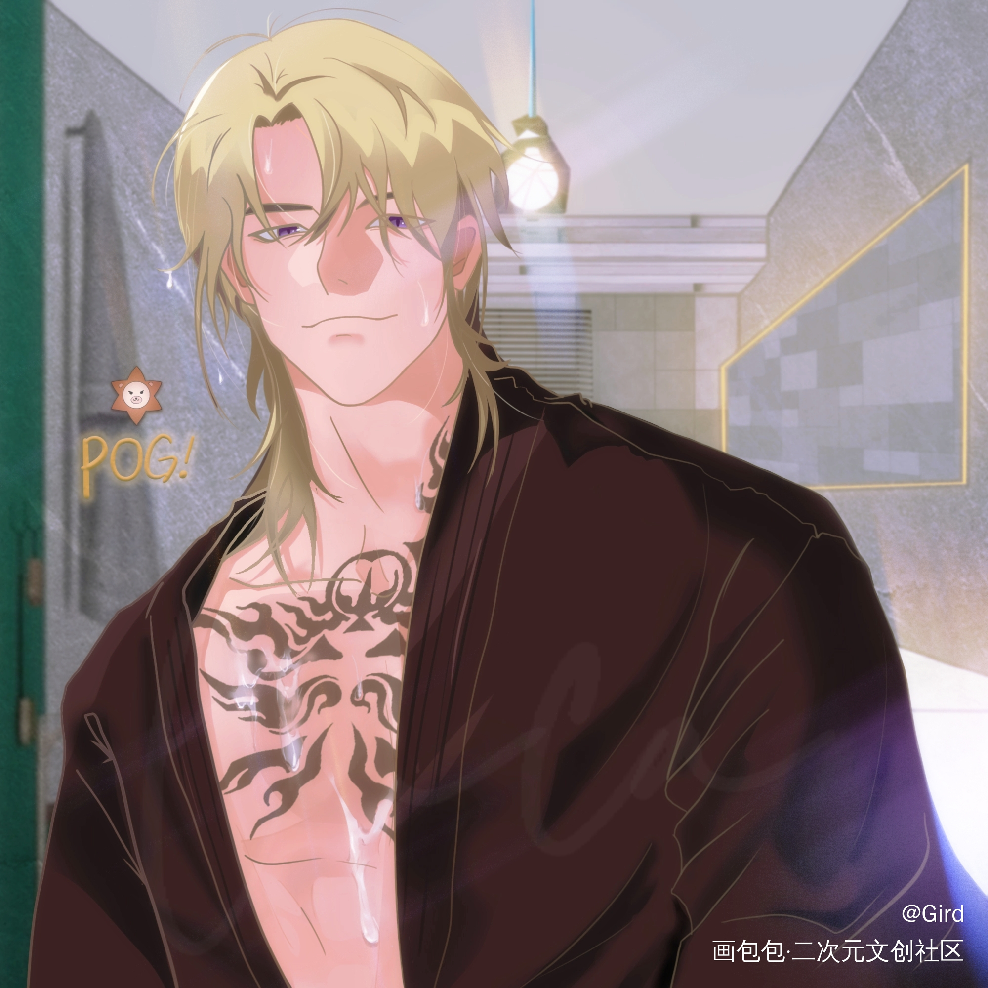 露露出浴_虚拟主播luxiemLucakaneshiro板绘绘画作品