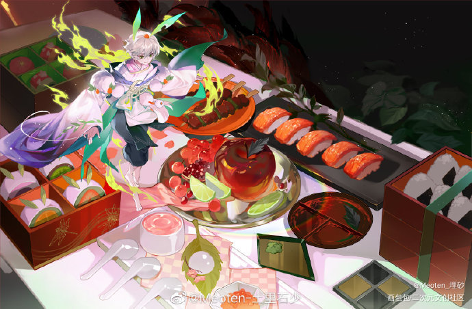 兔丸_阴阳师我要上首推兔丸阴阳师百闻牌绘画作品
