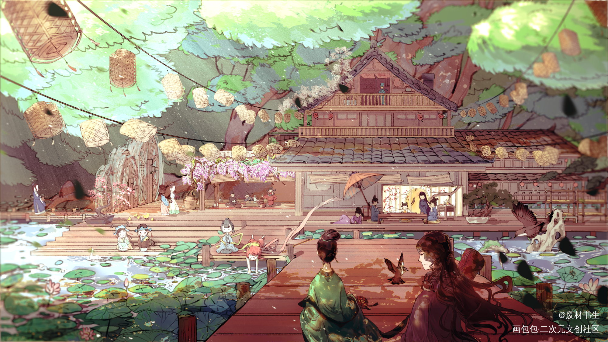 聚会_绘画练习绘画绘画作品