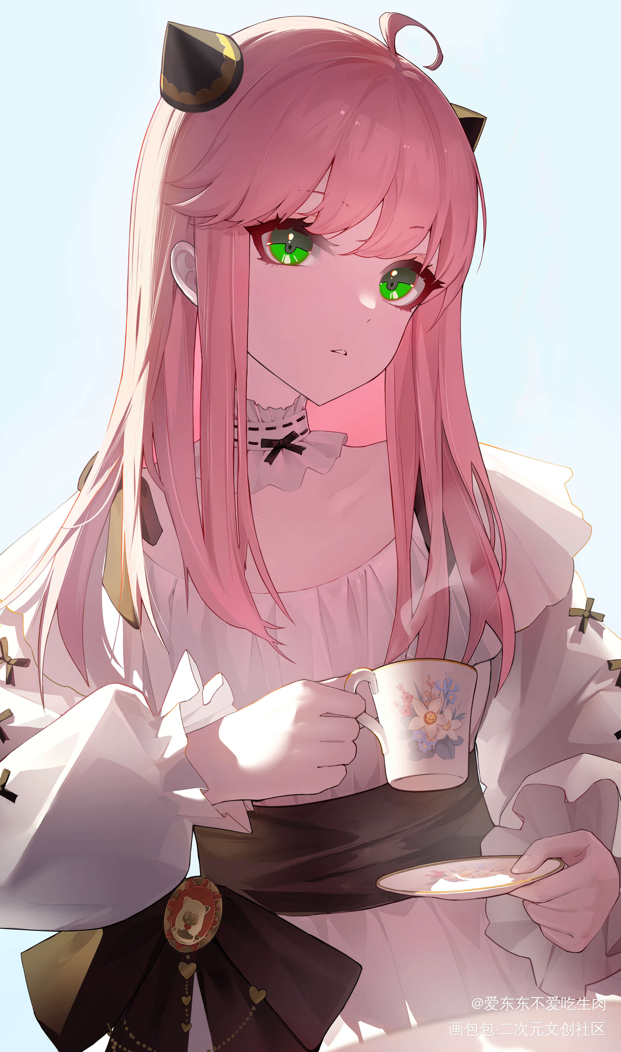 少女阿尼亚_间谍过家家板绘涂日系插画阿尼亚绘画作品
