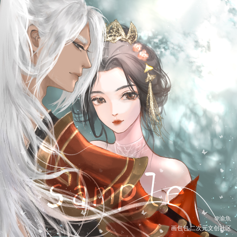 忘川风华录~谓剑~干将莫邪_忘川风华录古风半厚涂头像封面板绘绘画绘画作品
