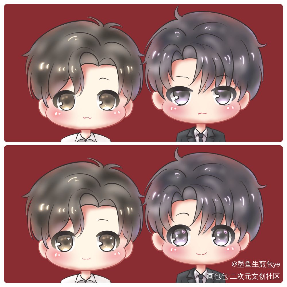 瞿沈新旧结婚照对比～_188男团顶级掠食者沈岱瞿末予绘画作品