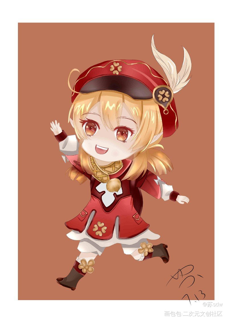 原神可莉_原神可莉同人绘画绘画作品