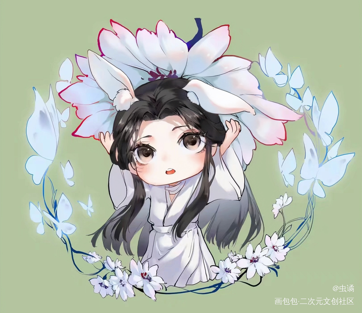 生贺_天官赐福谢怜Q版绘画作品