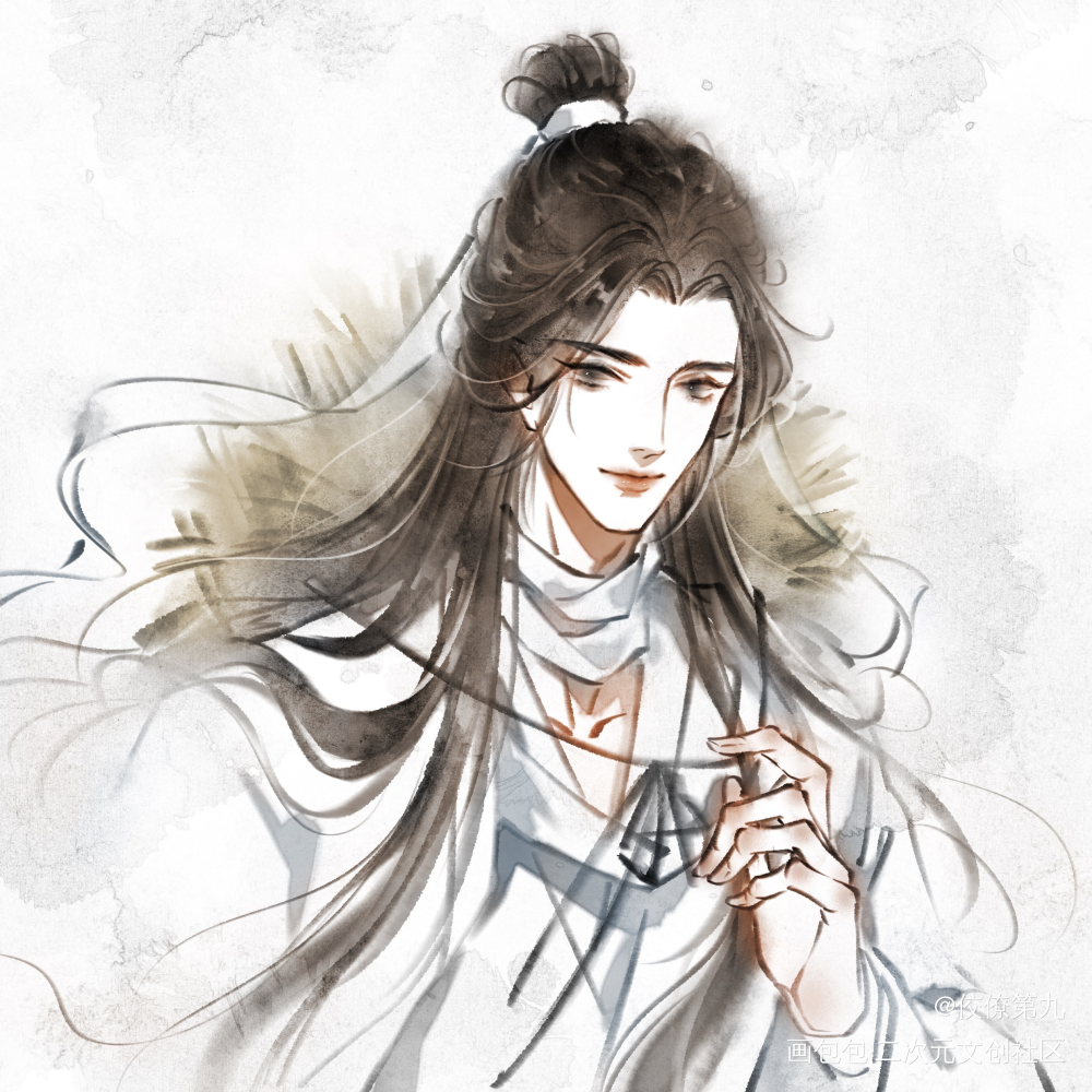 天官赐福🌸谢怜_天官赐福花怜古风原耽墨香铜臭绘画作品