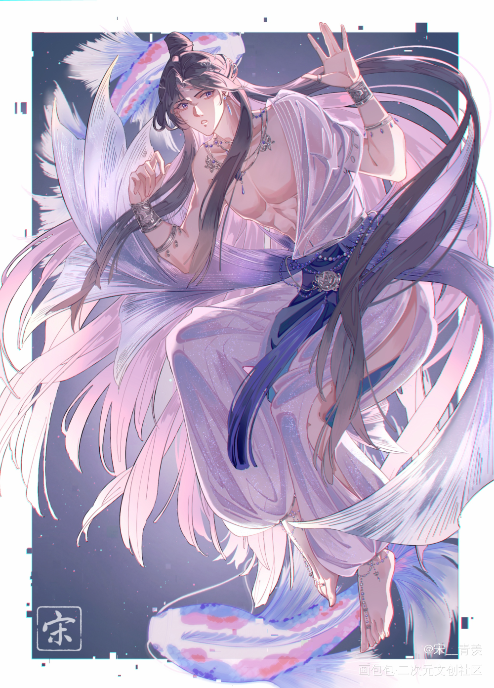 谢怜0715生日快乐_天官赐福谢怜绘画作品