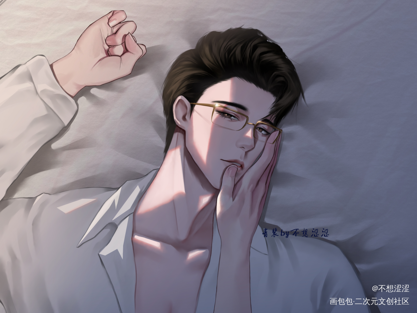 青裴啊_针锋对决188男团顾青裴原炀绘画作品