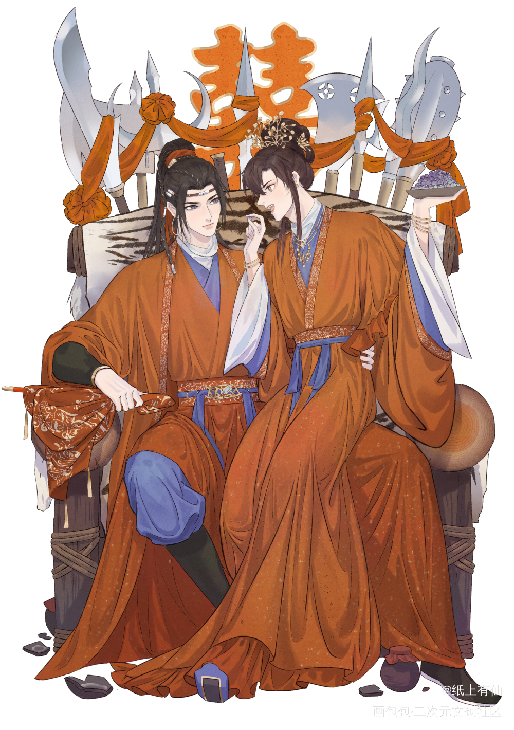 番外婚礼_定海浮生录绘画作品