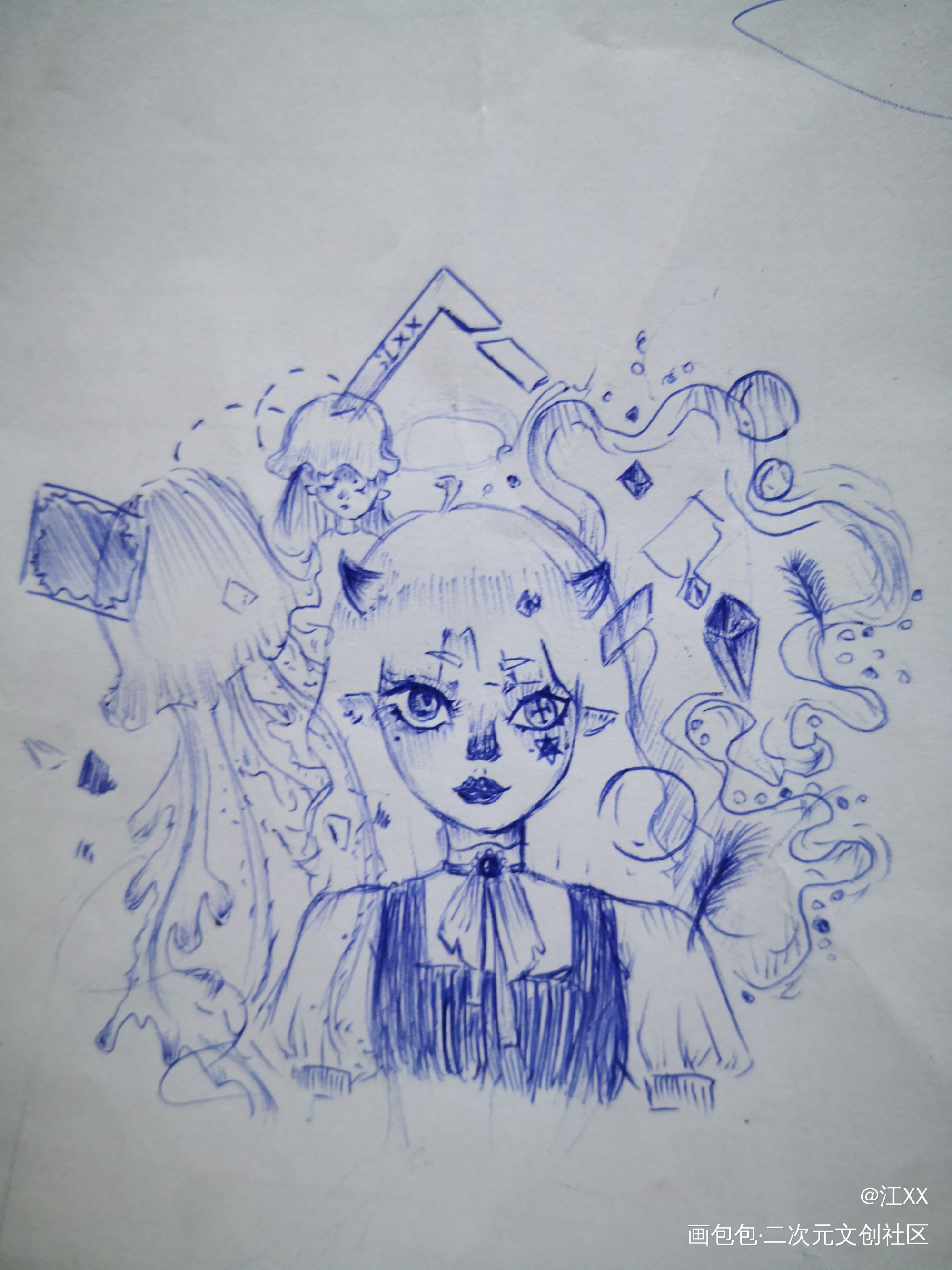 _摸鱼页绘画作品