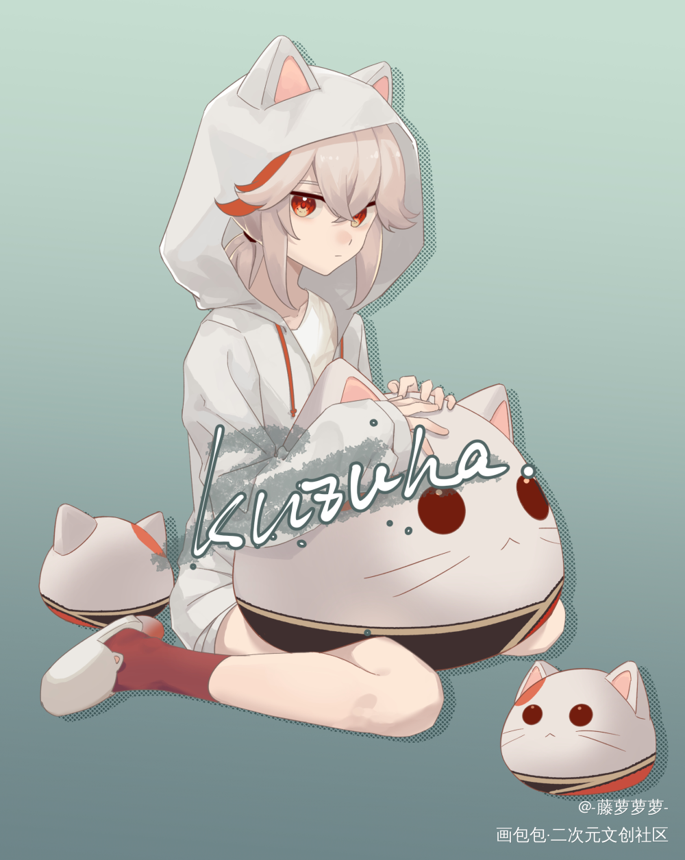 堆一些万叶的图_原神板绘涂枫原万叶绘画作品