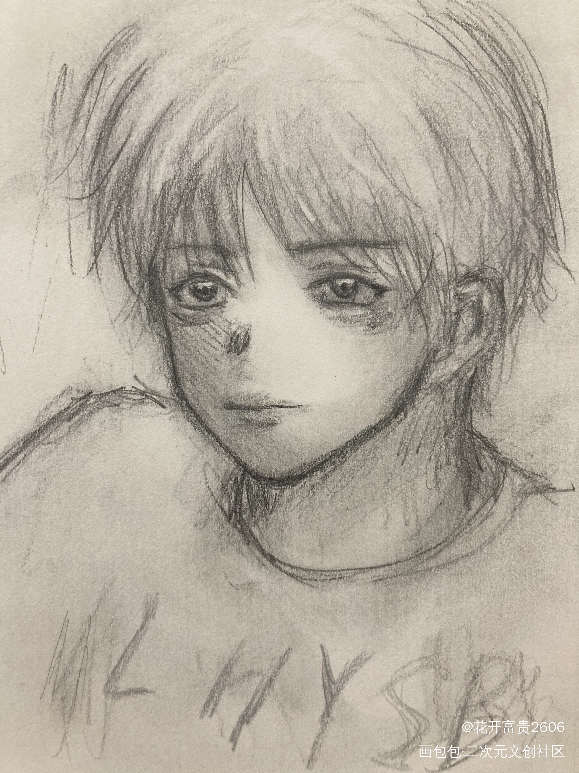 不知道_铅笔摸鱼页手绘绘画作品