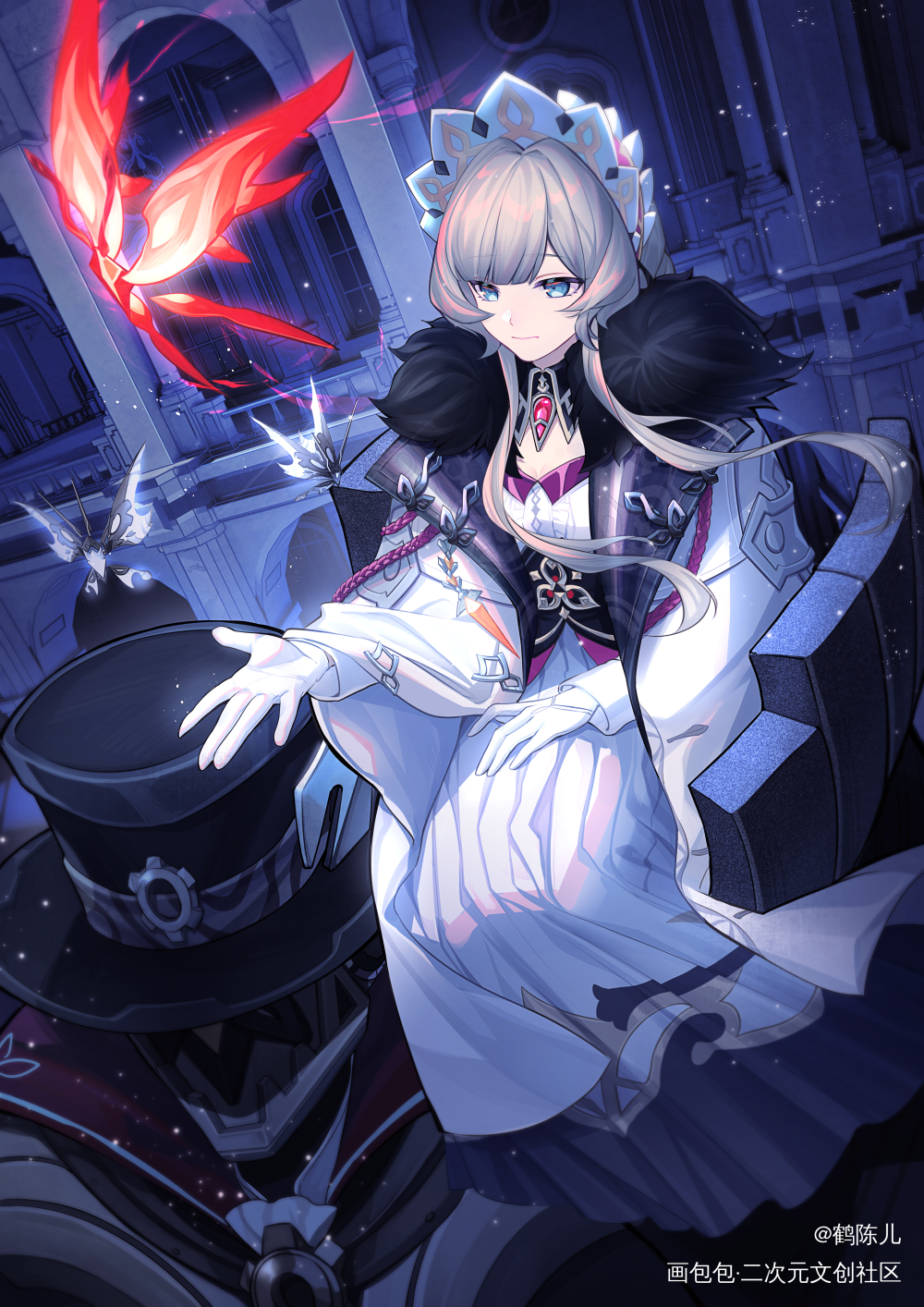 永远怀念我们的好同志罗莎琳🦋_原神绘画作品