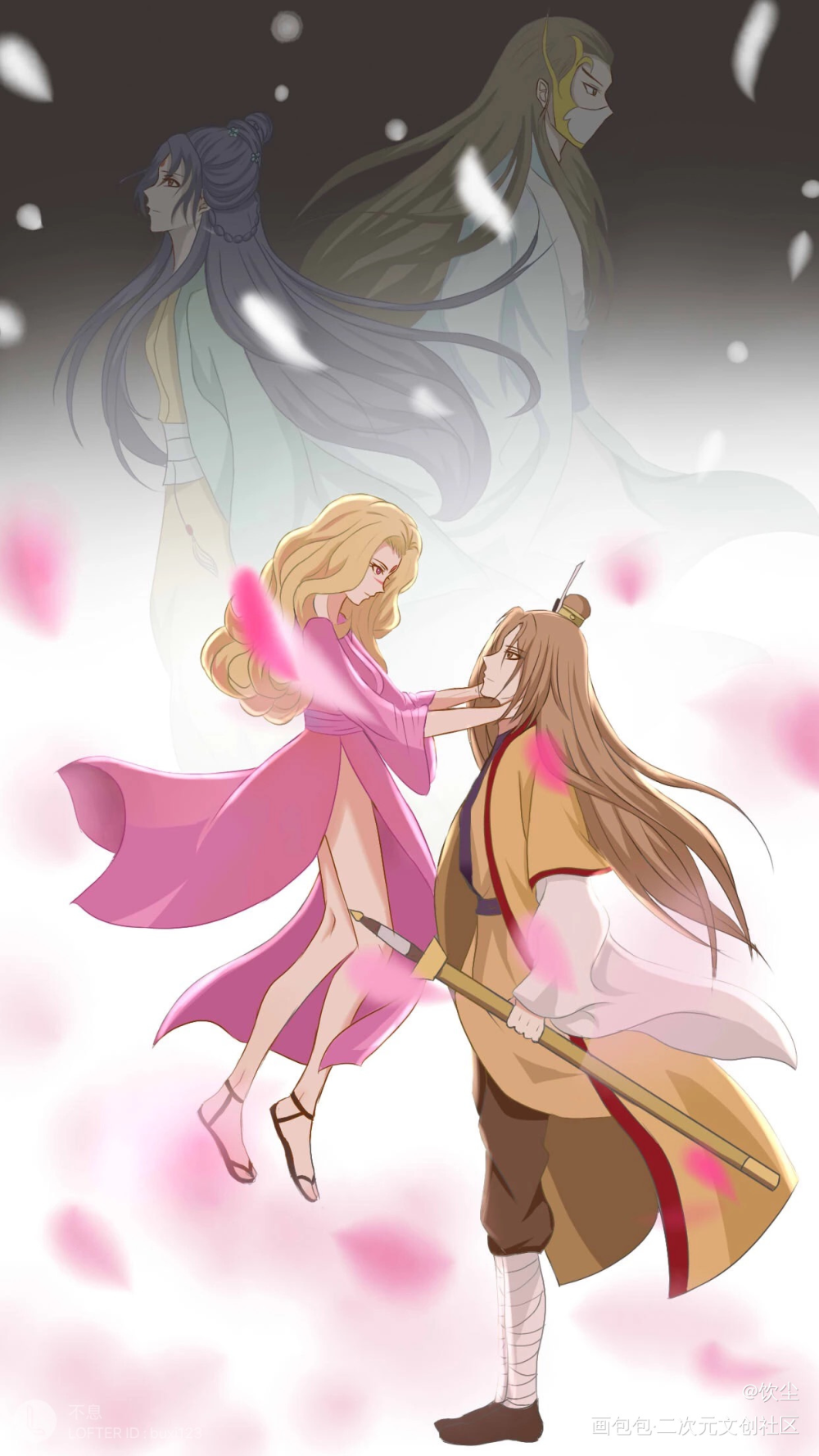 人间白首，万水千山_狐妖小红娘板绘涂绘画作品