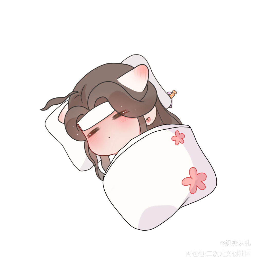 发烧猫猫_二哈和他的白猫师尊楚晚宁Q版绘画作品