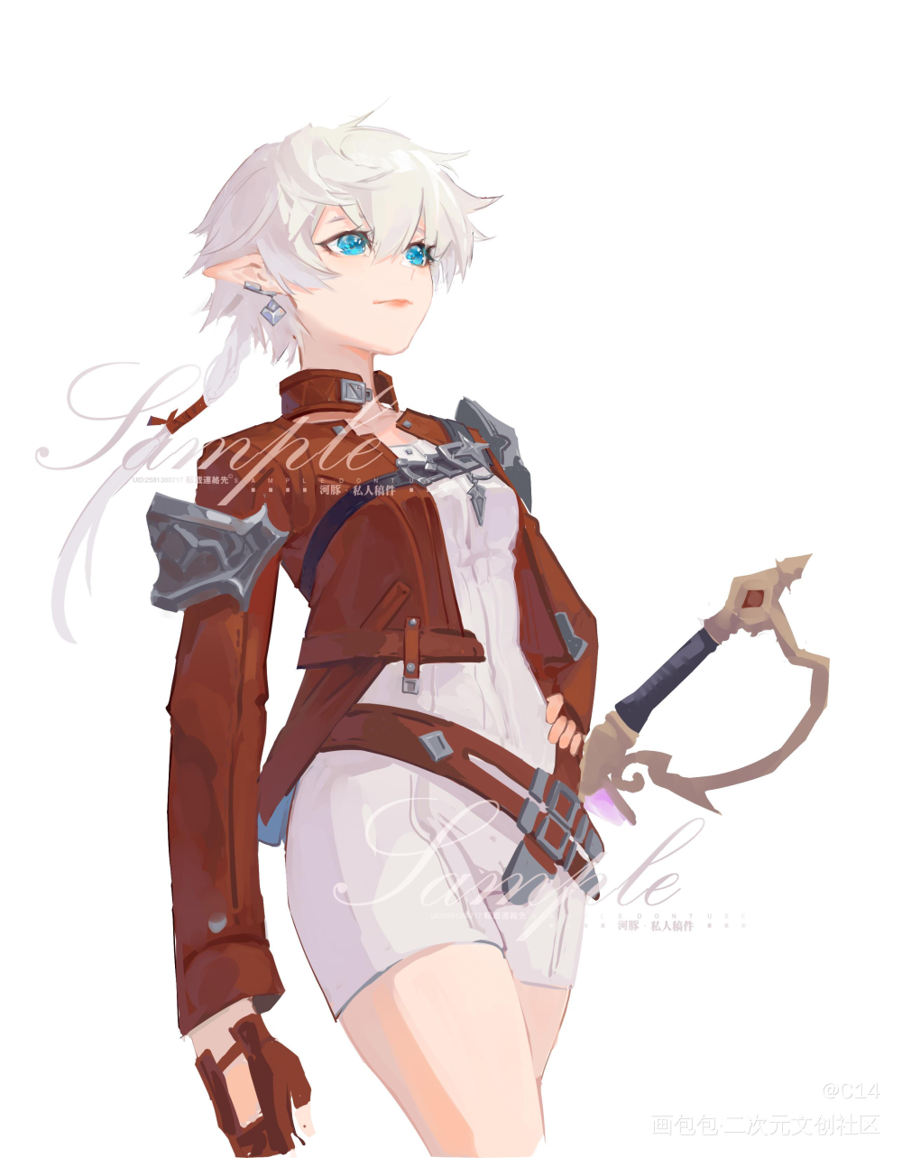 阿莉塞！_阿莉塞厚涂ff14摸鱼绘画绘画作品