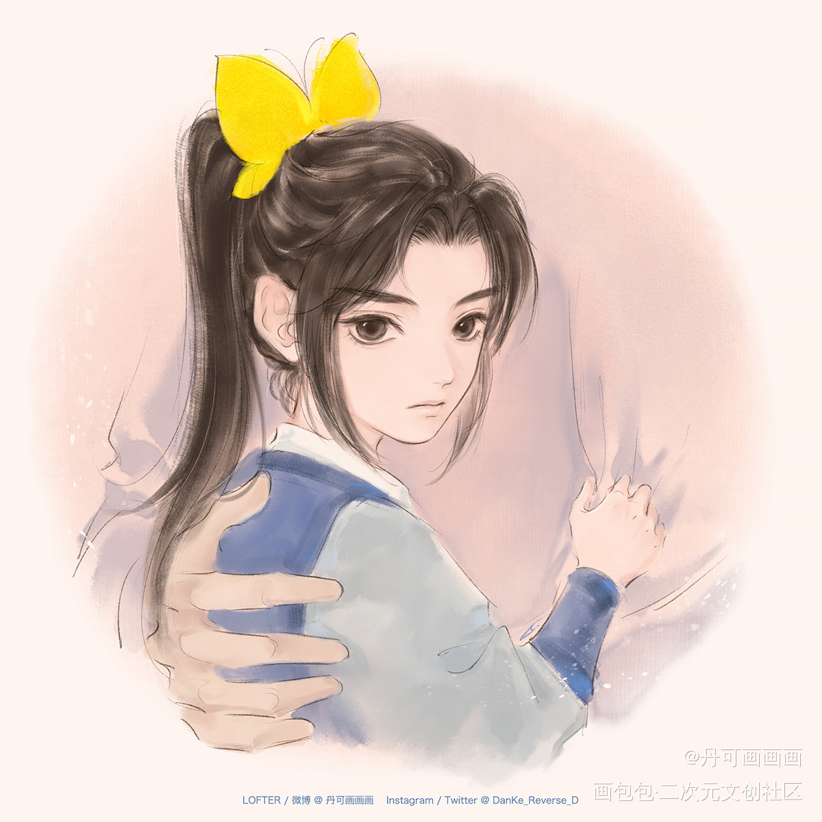 修喵儿和修勾儿_二哈和他的白猫师尊燃晚墨燃楚晚宁绘画作品