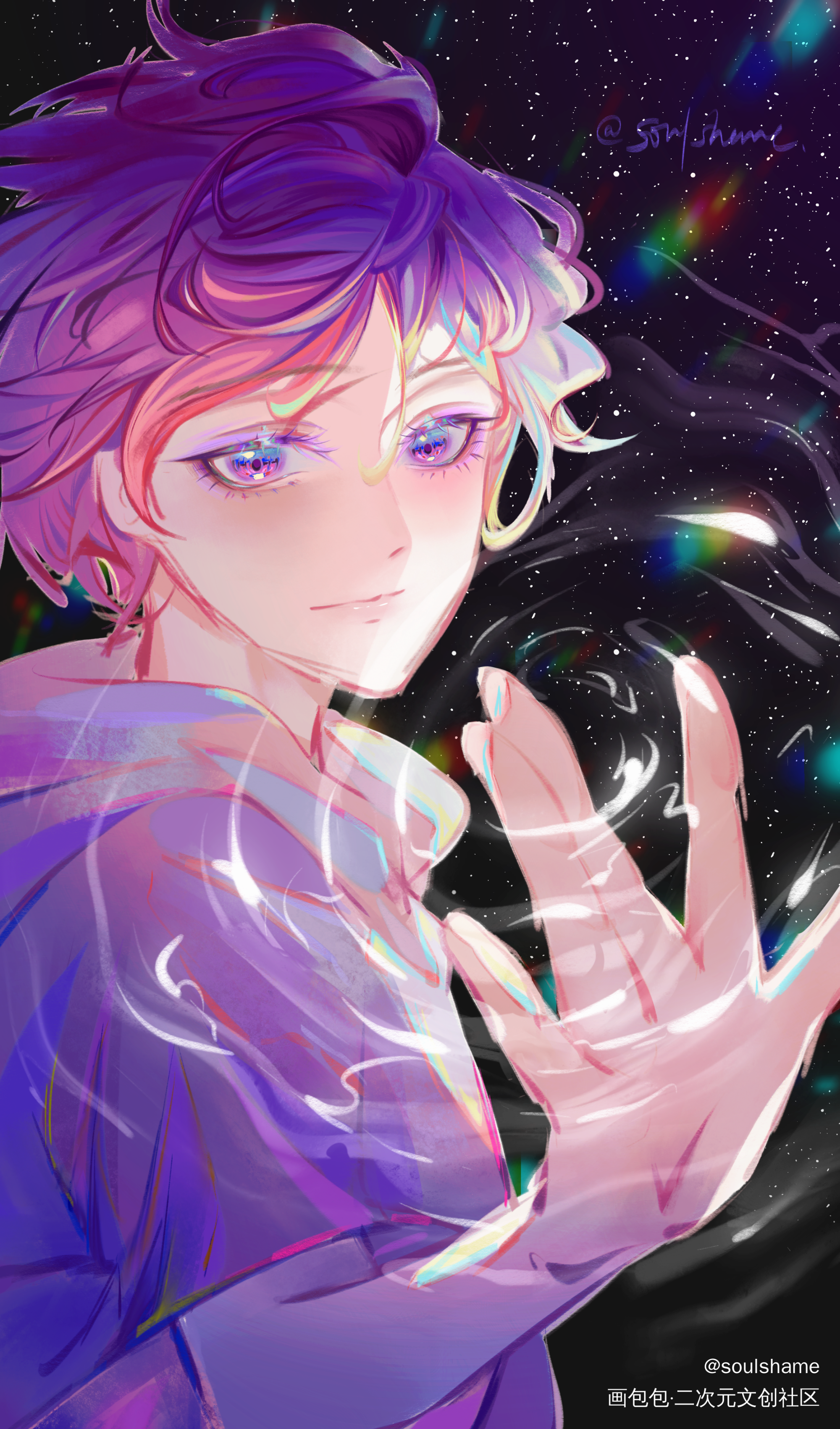生日快乐uki🔮🌌_生日贺图UkiVioleta原创插画绘画作品