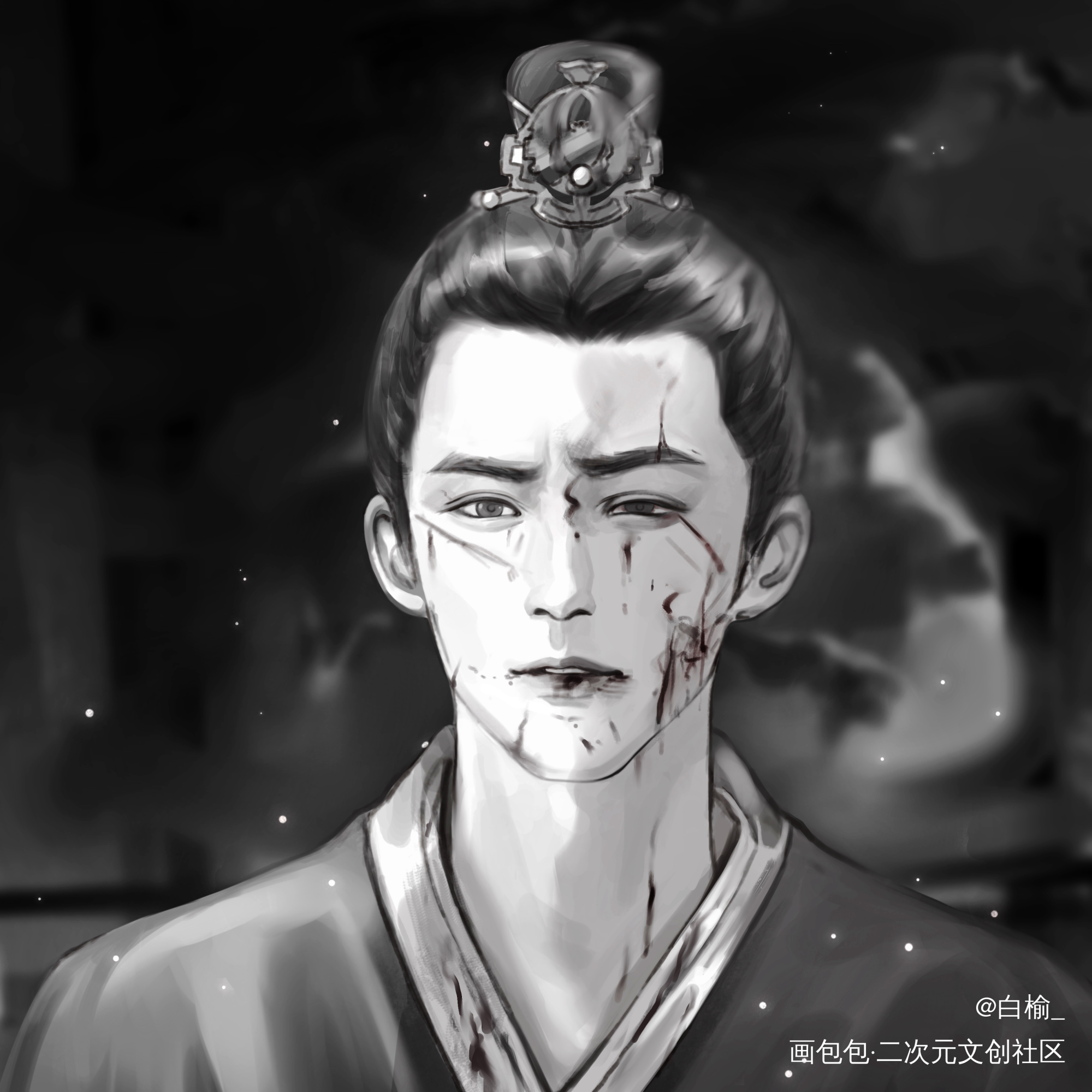速涂_凌不疑插画星汉灿烂绘画作品