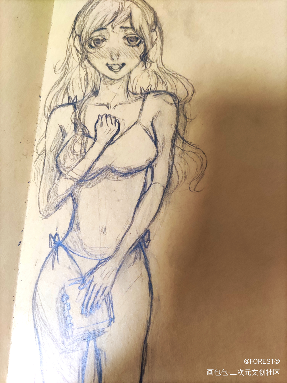 便宜d接稿_铅笔摸鱼页白菜约稿接稿绘画作品