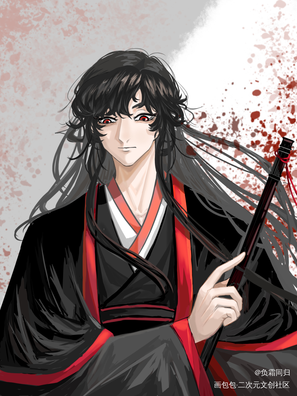 忘羡_魔道祖师忘羡板绘涂绘画作品