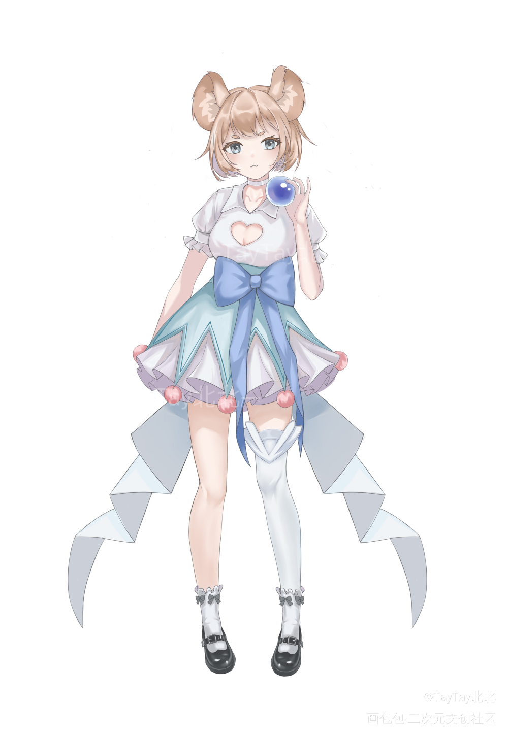 金丝熊拟人（求个关注呜呜呜_出设live2d人设约稿oc绘画作品