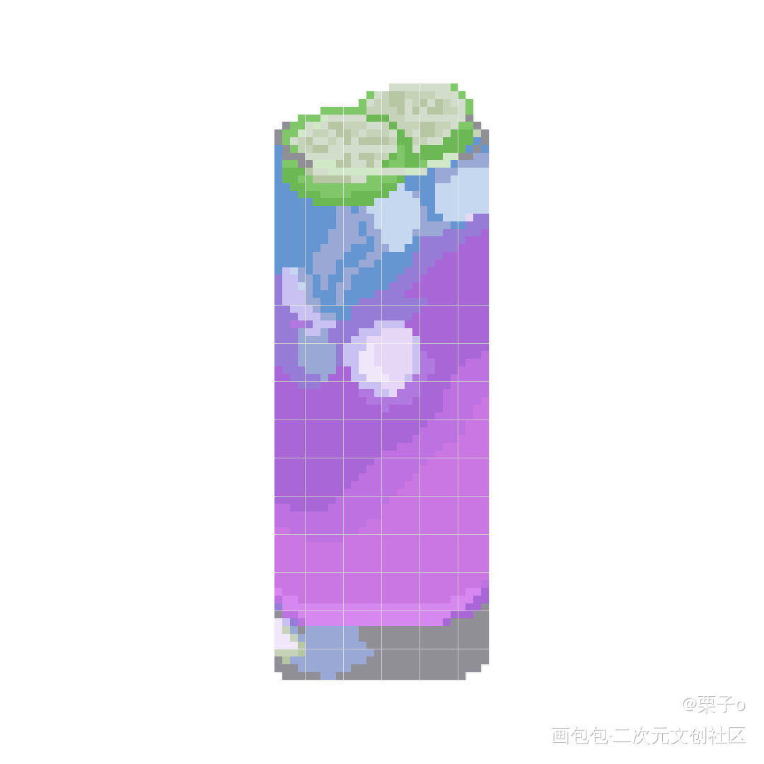 葡萄柠檬汁_日常碎碎念柠檬奶茶绘画作品