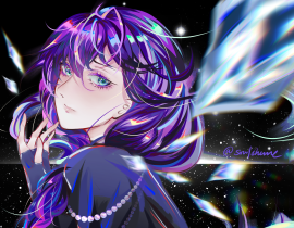 麻油的黑雪衣装❄️❄️_绘画作品
