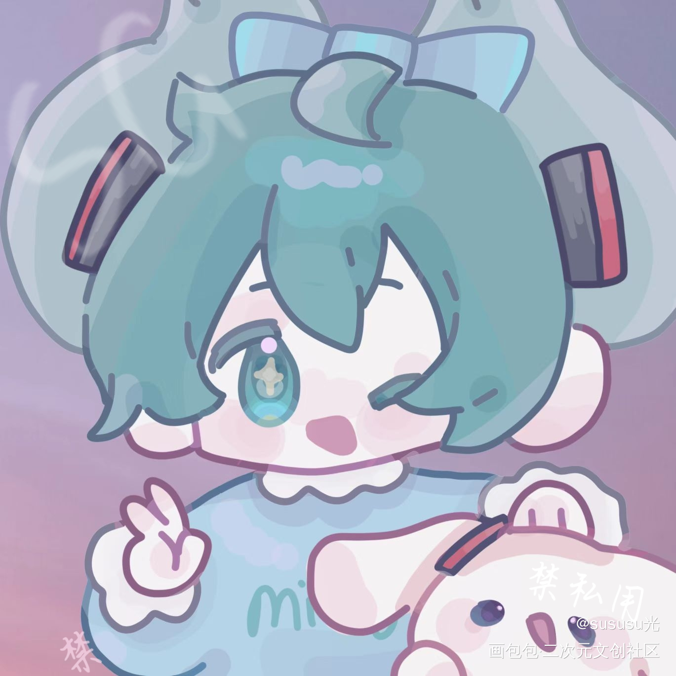 初音未来同人_初音未来朋友的画绘画作品