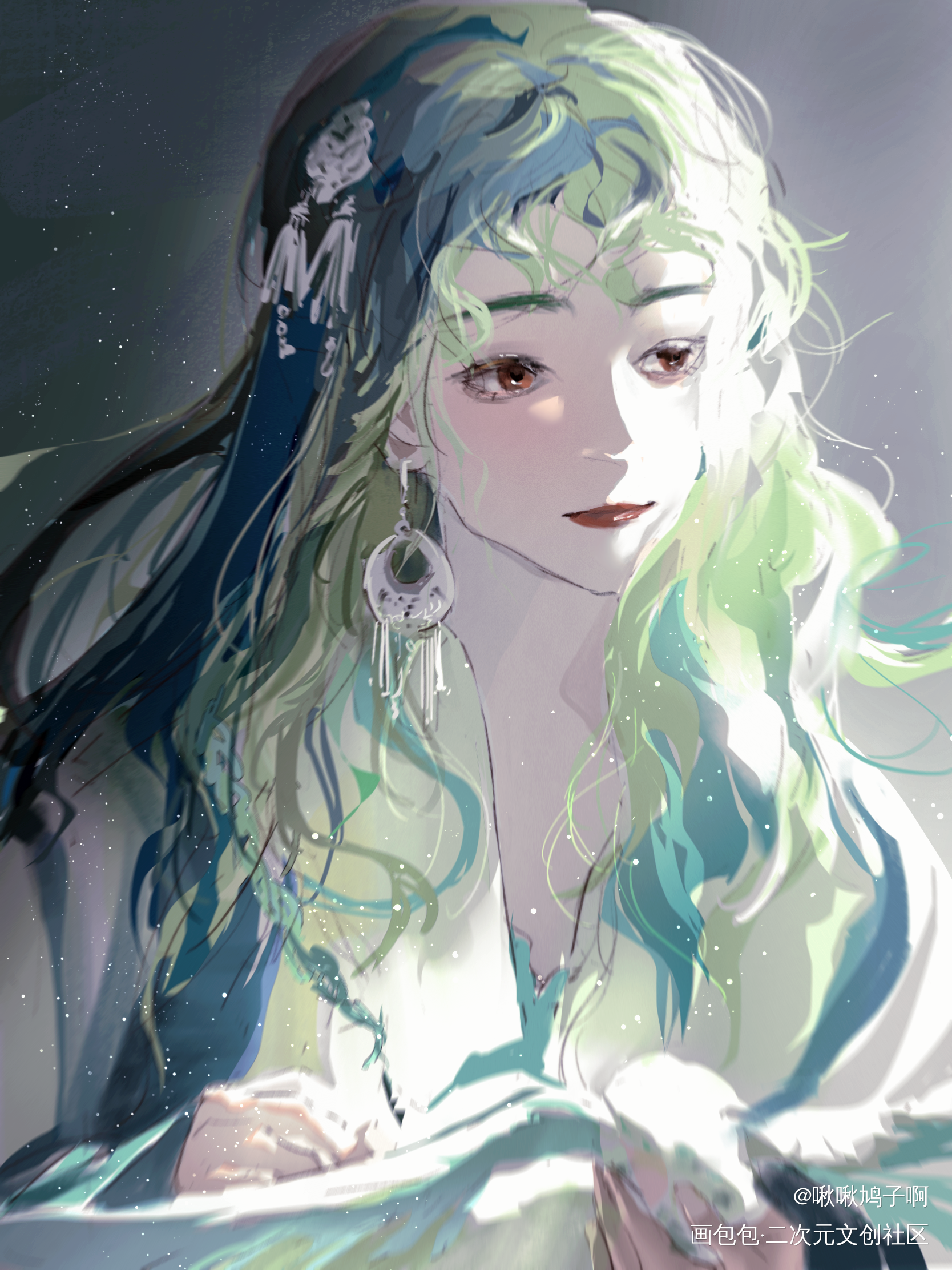最近的色彩打卡_场景绘画色彩感ipad画画画画美女绘画练习绘画绘画作品
