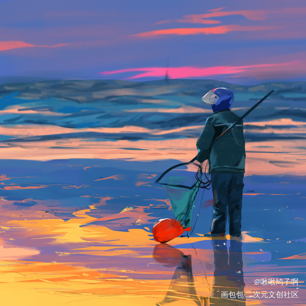 最近的色彩打卡_场景绘画色彩感ipad画画画画美女绘画练习绘画绘画作品